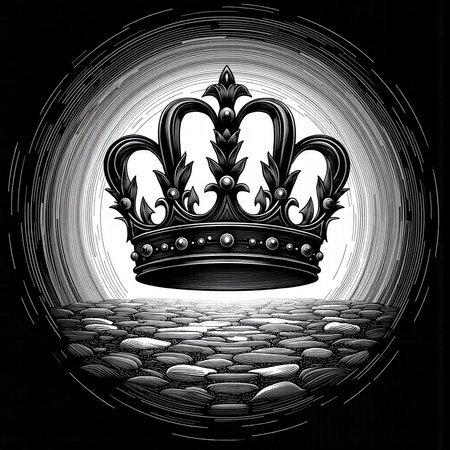 monochrome, lineart, dark, Crown<lora:vorticaFlux:0.9>