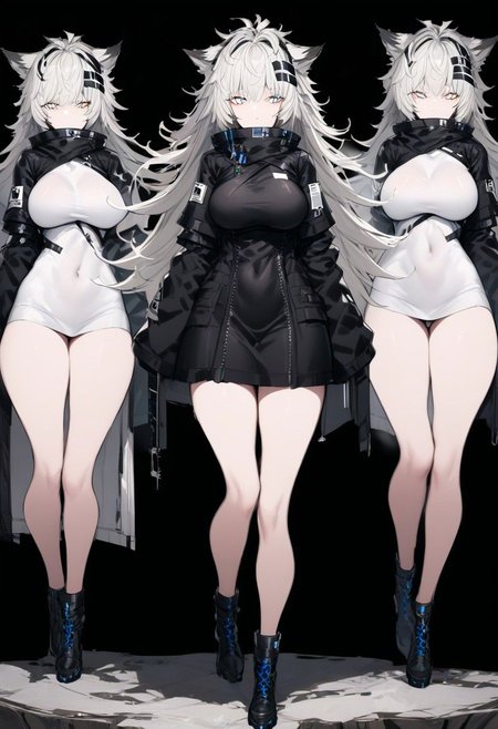 masterpiece, best quality, ultra-detailed, beautiful, nai3, 1girl, solo, full_body, tachi-e, 
lappland_\(arknights\),