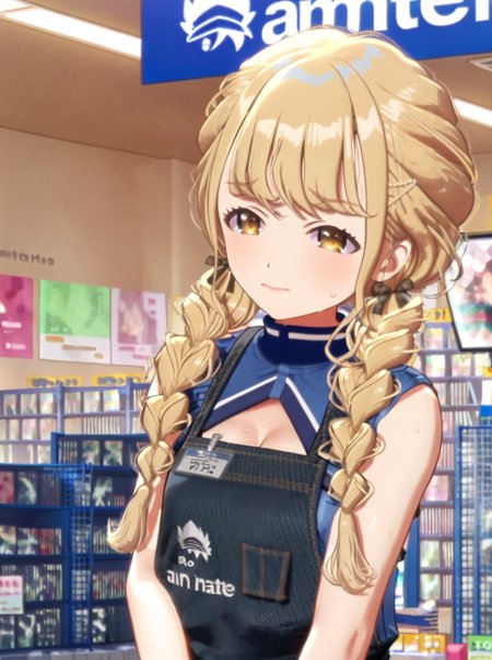 detailed background, shiny skin, posing,
<lora:kotone.pony:1>,
kotone, 
cleavage, 
sweat,