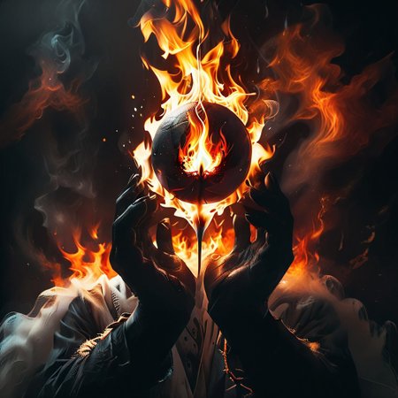 macro close up hand, close-up, <lora:flame silhouette:1>,  <lora:flame:1>, <lora:copax magician:1>, flame,
only hand, no face, no head,
hand with fireball, magic fire ball, fireball, man hend hold fire,
8k, hyperrealism, masterpiece, high resolution, best quality, ultra-detailed, super realistic, Hyperrealistic art, high-quality, ultra high res, highest detailed, lot of details, Extremely high-resolution details, incredibly lifelike, colourful, soft cinematic light,