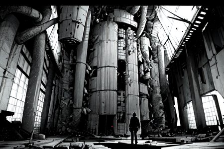 highly insanely detailed, masterpiece, top quality, best quality, highres, 4k, 8k, RAW photo, (very aesthetic, beautiful and aesthetic),  
tsutomu nihei,nihei_tsutomu,blame!,blame gakuen!,abara,TNstyle,sidonia_no_kishi,(stairs,tunnel,city ruins,sidonia \(ship\),hangar,space,spacecraft,lab,giant room,deep horizon,mausoleum,tower,megastructure in background),gauna,gauna mech,dome,buildings,letterboxed,star \(sky\),starry sky,cables,tubes,industrial pipes,light particles,drainpipe,foggy,dark sky,black sky,machinery,tentacles,walkway,bones, 
<lora:ABARA:0.7>, 
(1girl:1.3), 
solo focus, 
floral print background,âââ