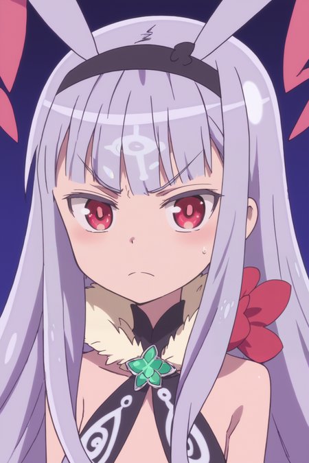 rating safe, score_10, score_8_up, score_7_up, score_6_up, uncensored, anime screencap, flat shadows BREAK venera-sama, kate hoshimiya, 1girl, upper body