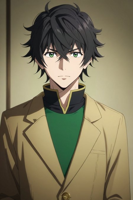 score_9, score_8_up, score_7_up, source_anime, rating_safe, intricate details, (photorealistic:0.6), looking at viewer, depth of field, 1boy, solo, male focus, <lora:naofumi_iwatani_pony:0.98>, naofumi_iwatani, black hair, green eyes, short hair, hair between eyes, bangs, straight-on, full body, plaza, dark, victory pose, nervous, , <lora:sdxl_lightning_8step_lora:1>