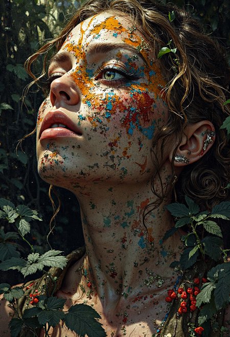 Ultra-detailed and complex sexy light-eyed woman.
