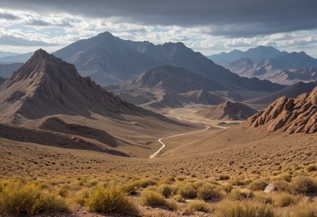(no human:1.18), (scenic open landscape:1.32) view over (Mountain peak overlooking a serene narrow lake at dawn or dusk for a dramatic sky and reflection in a vast, (arid desert landscape,:1.22) 
(narrow:1.26) Shallow creek, clear water, Rocky outcroppings, Meadow grass: swaying, verdant (Window light, soft, natural light streaming through a window, warm, inviting, capturing the play of light and shadow on the subject's face), 
, p4<lora:sdxl\oldPhoto_v1.0.safetensors:0.86:0.18> <lora:sdxl\add-detail-xl.safetensors:0.87:0.10>  
p4,s8