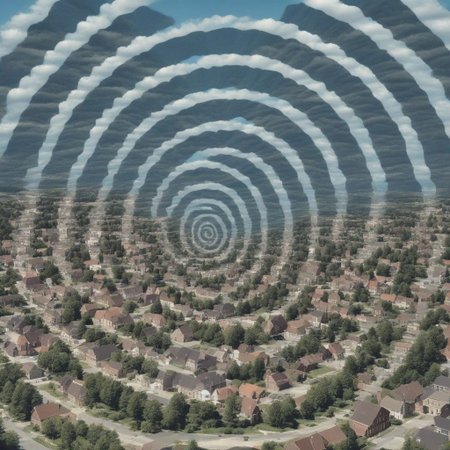 town, (spiral Effect)