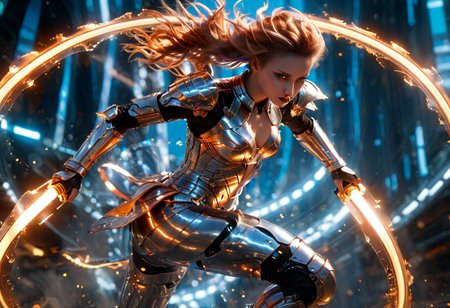 (score_9, result_8_up: 1.11angel-like girl ,(masterpiece:1.1), (best quality:1.1), piercing light, (aesthetics:1.1), (low colors:1.2), BREAK,
<lora:-_SDXL_-_holo_effect_V1.0:1>(poses: jumping, crouching, fly in the sky)((various exposure, front back, side, bottom, top, panorama, portrait, far, close)), ((holds fire sword in hand)) Futuristic epic action scene of an Angel made of translucent materials and its internal structure is clearly visible, emitting light. its precise construction. High-Tech and Futuristic Angel Body Scan Bioluminescence Optical Masterpieces Octane Rendering Unreal Engine
           , intricate details, UHDR, 32K,