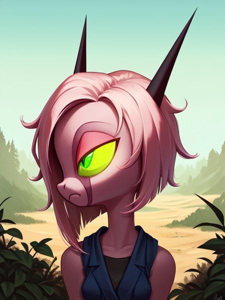 score_9,score_8_up,,score_7_up,masterpiece,high resolution,
namahcalah_v2,  overalldetail,
 solo, 1girl, green eyes,colored sclera, upper body, green sclera,
,shadow detail,natural light,backround detail,outside
, <lora:namah_calah-v2-9:1>,