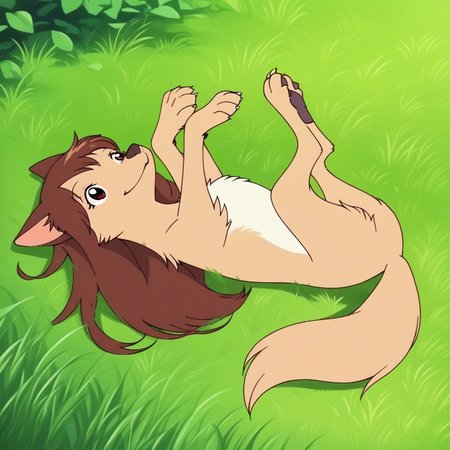 Ōkami Kodomo no Ame to Yuki - Yuki's Wolf Form