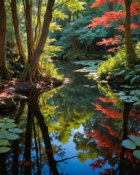 Strike Down looking away, water, reflections, transparency, stunning, vivid color, Fairyland: A place where fairies and other magical creatures live, Elaine de Kooning,  ambient lighting, <lora:add-detail-xl:1>, <lora:xl_more_art-full_v1:0.8>