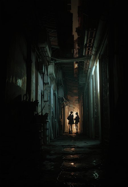 ,ruanyi0924,dark,outdoors,<lora:0924 narrow aisle_v1_pony:1>, score_9, score_8_up, score_7_up, score_6_up, score_9, score_8_up, score_7_up, score_6_up source_anime, blush, 1girl, seduce smile, perfect body , natural huge breasts