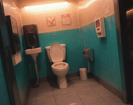 Gas Station Bathroom (Background) (Illustrious) (AD)