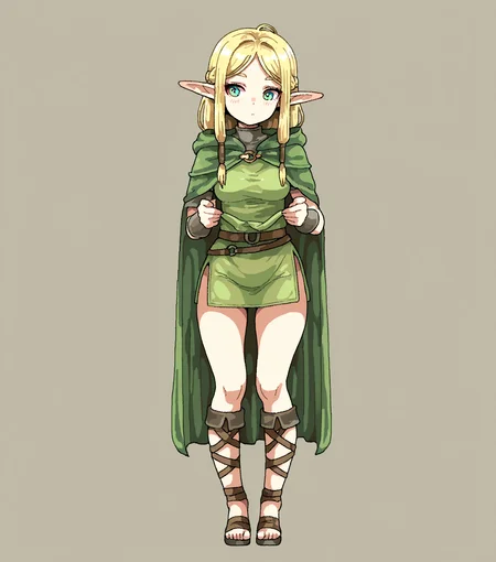 masterpiece, best quality, amazing quality, <lora:Style_v1_buns:1> 5tyl3v1, solo, simple background, no humans, full body, elf, 1girl, masterpiece, best quality, amazing quality