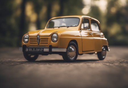 source_photo, (photography, realistic:1.4), cinematic, depth of field,  best quality, miniature of a Renault 4L