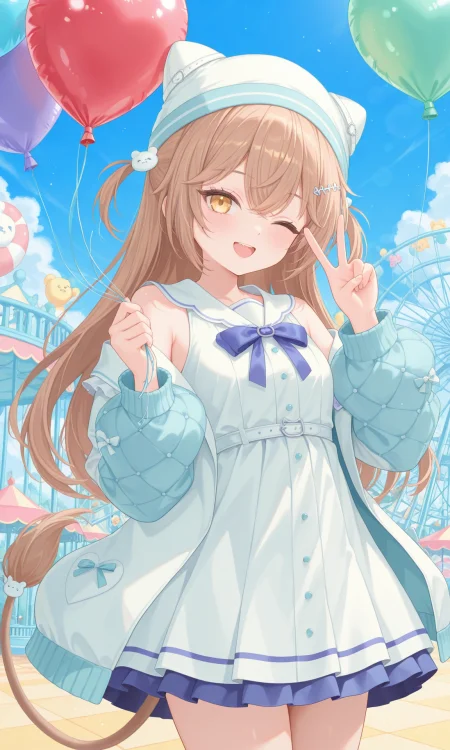 [Illustrious] Rurudo Lion(るるどらいおん) - Pastel Oniku outfit - vtuber