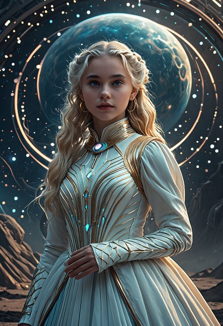 ethereal fantasy concept art of  <lora:Beeple_retrofuturism-000005:1>,Beeple style,retrofuturism,<lora:Alice Prin OC-000005:1>,Alice Prin,1girl, . magnificent, celestial, ethereal, painterly, epic, majestic, magical, fantasy art, cover art, dreamy