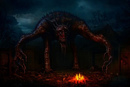 Photography, photorealistic, insanely real life detailed, 8k, highest resolution possible, sharp focus, taken with professional DSLR and lenses, cinematic, taken best skilled cinematographer, 
monster, horror \(haunted house\), Darkness,
haunted house,night,dark,sparse Candlelight, creepy, scary,terrifying, haunted,
horror movie atmosphere, cinematic dark night time lighting and dramatic shadows,
Cinematically realistic horror and gore scene of a <lora:Reel_WHorror_1_2_9_ReWo_n:1> , outdoors, centipede, dismembered, multiple limbs, blood pool, teeth, rim lighting, pov, (8K, RAW photo, best quality:1.2, masterpiece:1.2), (realistic, photo-realistic:1.2), ultra-detailed,