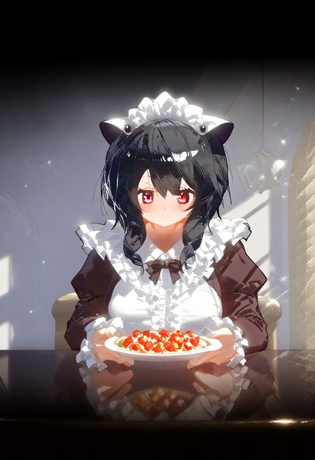 score_9, score_8_up, score_7_up, zuppu11, ((((sdgs)))), Expressiveh, himeka (estacion), blushing, 1girl, solo, rating_questionable