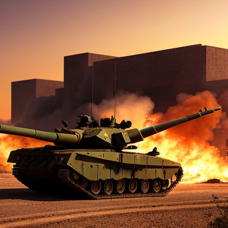 bf2042,
Best quality, masterpiece, ultra high res, (photorealistic:1.4), detailed skin, cinematic lighting, cinematic highly detailed, colorful,
modern Photograph, a group of soldiers in battlefield,
battlefield explosion everywhere,
jet fighters and heli copters flying in the sky,
two tanks on the ground,
In desert area ,
buildings on fire and one abandoned military armored vehicle in the background, 
<lora:ztz99ATank_ztz99ATank:0.3>