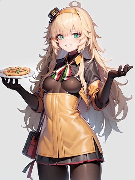 (extremely detailed CG unity 8k wallpaper),(masterpiece), (best quality), (ultra-detailed), (best illustration),(best shadow), (sharp eyeliner, eyeshadow, detailed eyes:1.1), 
,BREAK
SAT8, smiling, holding pizza
 <lora:SAT8:1>