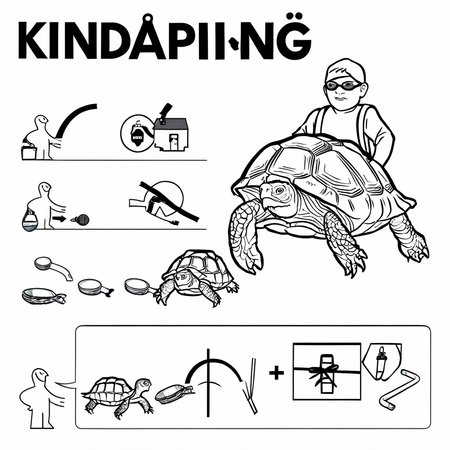 Kidnapping a Tortoise   <lora:ikea_instructions_xl_v1_5:1>