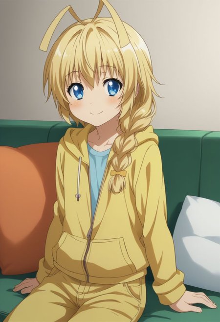 score_9, score_8_up, source_anime, highly detailed, 1boy, solo, male_focus, cute,
hasuta, 1boy, male focus, blonde hair, blue eyes, smile, braid, blush, solo, otoko no ko, single braid, antenna hair, long hair, hoodie, hood, hood down, half pants, soks,
indoor, sofa, on sofa,