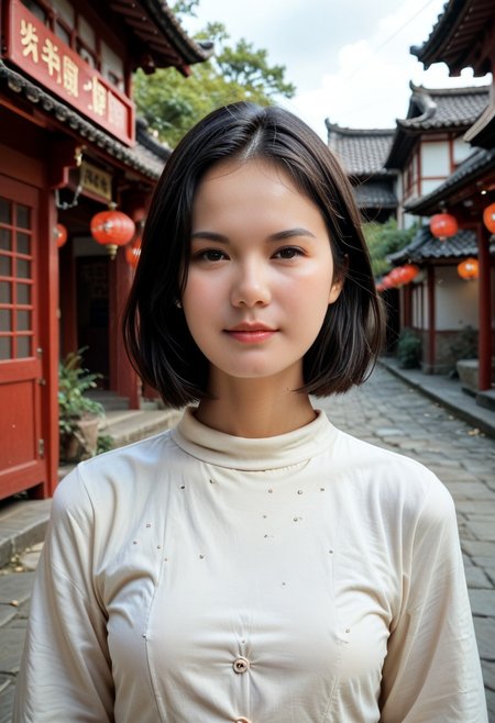 (((score_9, score_8_up, score_7_up))), ((( highly detailed, masterpiece, perfect, detailed, hd, )))
,
(( Nidanai, black hair ))
,
((( 1girl, solo, )))
,
((( )))
,
((( Girl standing ))) 
,
((( Portrait view )))
,
(( Outdoors, Chinatown))
,
((( )))
,
()