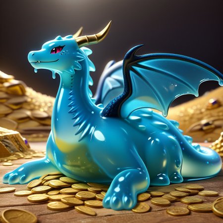 1dragon, highly detailed black  dragon, black dragon made out of slime, scaly black slime dragon, slime dragon with red eyes, black slime dragon laying in its hoard, black slime dragon with wings, dragon wings, detailed claws, detailed feet, detailed tail,
multi-colored gems made out of slime, in a room of treasure made out of slime, tiny gold coins and bars made out of slime, piles of tiny coins, piles of tiny gold slime coins, piles of gold slime, tiny gold slime coins, only tiny coins, translucent slime coins, 
treasure-room, treasure, gemstone, coins, gold bars, gold pile, 
everything made of slime, No simple background,
((translucent slime)), ((transparent slime)), (bioluminescent slime), sl1m3d, slime, slime-morph, saturated colors,