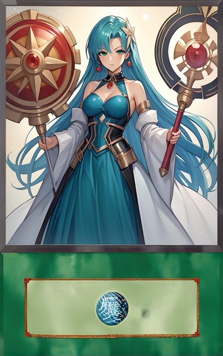score_9, score_8_up, score_7_up, looking at viewer,  BREAK
YuGiOh_GreenTrapAnimeCards_ownwaifu, 
card \(medium\),
1girl, duel monster, 
<lora:YuGiOh_GreenTrapAnimeCards_ownwaifu:1>,