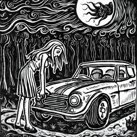 obscurae  girl and car, very detailed <lora:obscurae:1>