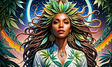 painting by James jean, abstract art, insane details, Lebanese (whimsical, psychedelic:1.1) , dressed up as Olivia Pope character, Dreadlocks hairstyle, ethereal magical atmosphere, stylized by Noriyoshi Ohrai, detailed, vibrant, surrealism, fantastical, intense, shiny, aesthetic, perfect composition OverallDetailXL   <lora:Surreal:1> <lora:Elven_Mage:0.8> 3lv3n M4g3, woman, staff, glowing, tattoo, magical, botanical <lora:ral-mrjnlvs:0.8> ral-mrjnlvs