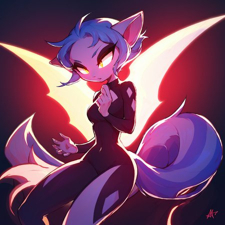 score_9,score_8_up,score_7_up,
wisp,
1girl, sharp-tipped tail, tattered wings spread wide, intense glowing eyes, poised for attack, wild flowing hair, dark energy radiating, dramatic lighting, menacing expression
 ,<lora:wisp_pony:0.8>,