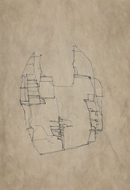 a professional hand sketch of architecture,
(POV view , DOF, first people view from the entrance, low angle shot:1.4),
(Ancient civilization, Alien Prometheus movie scene, dune movie scene:1.5), (The colonial city of the future, in the mist-filled Grand Canyon, on an unknown Earth-like planet, 2 moon on sky, Spaceship flight connects colonies, waterfulls:1.3), (Machu Picchu, a mountain settlement, incredibly spectacular:1.2), (Mario Botta:1.3), (avant-garde, future, reality, science fiction, photorealistic), (modern architecture:1.2), White limestone with black granite, fountain, waterfall, landmark, square, path, narrow street,
(Large Files, Ultra Realistic, 8K, 16k, FHD, HD, VFX, Perfect, Photography, composition, Architecture Sales Photography, Architecture Competition, Ultra High Resolution, Cinematography, High Resolution Image:1.1), (dramatic lighting, direct sunlight, ray tracing, clear shadow:1.2),  (real landscape:1.1), (blurred background:1.0), (urban background, more_details) ,
great lighting, extremely detailed, hillscastel, Neo Classic, Architecture sketch