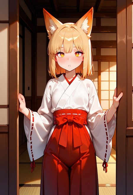 masterpiece,best quality,amazing quality,very aesthetic,absurdres,newest,score_9_up,(score_8_up),score_7_up,detailed face,detailed eyes,Highest Quality,perfect eyes,ultra-detailed,amazing quality,very aesthetic,perfect composition,intricate details,absurdres,NSFW,1girl,fox girl,animal ear,miko,hakama,room,high quality,best quality, amazing quality,
absurdres, very aesthetic, newest, HDR, high detail RAW color art,masterpeace,Venus body