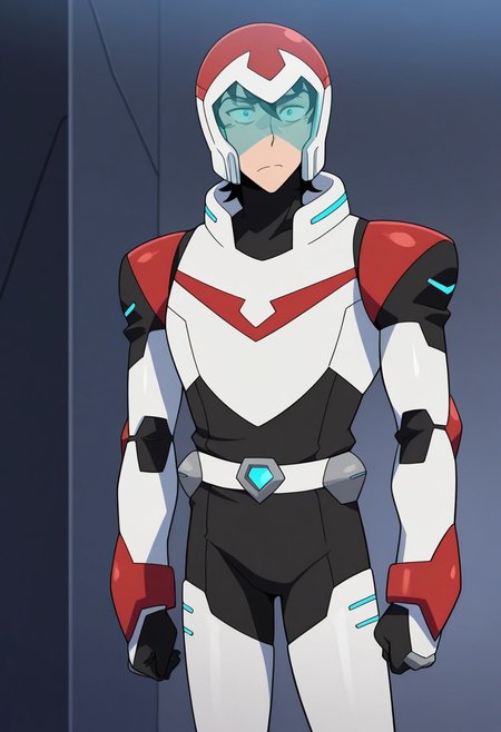 masterpiece,best quality,amazing quality, source_anime, 
keithvld, 1boy, male focus, solo, helmet, paladin armor, red and white armor, turtleneck,