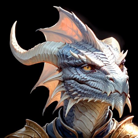 score_9,score_8_up, score_8, 
dark, brooding,
1boy, silver dragonborn, male, horns, solo, scales, armor, tail, shoulder armor, pauldrons, upper body, closed mouth, black background
, ((masterpiece, best quality)), art by greg rutkowski,
 <lora:Expressive_H:0.5>  <lora:Dungeons_and_Dragons_Art_Style-000003:1>