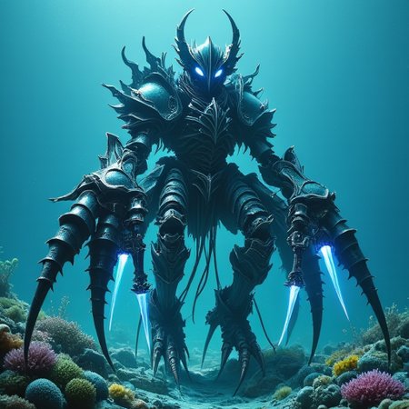 Under-sea monster knight