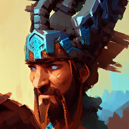 a close up colorful  portrait   photo of a native american viking barbarian warrior from world of warcraft path of exile fantasy soldier warrior by craig mullins   512SpeedPainter