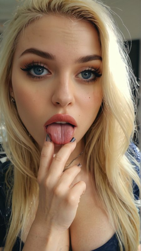 instagram selfie,filter, bad quality, film grain, instagram filter, the most beautiful (american student:1.5) read head, woman, 18 years old,blonde long hair,black lips, blue shiny eyes, goth girl, tattoed, piercings,(gamer girl, nerdy,curvy:1.7), perfect body,  big boobs, isabelle, big boobs, (sexy dress:1.3)
perfect hands, without smartphone, 
many details, extreme detailed, full of details,
Wide range of colors., Dramatic,Dynamic,Cinematic,Sharp details
Insane quality. Insane resolution. Insane details. Masterpiece. 32k resolution.
<lora:add-detail-xl:0.95>  
 <lora:4ltb4b3s-woman_128_64_LR1_batch1:0.2> 4ltb4b3s, woman
 <lora:Fingers_And_Tongue_-_By_DICE:0.5> (V Fingers, Tongue out, Tongue between fingers:1.3)
 <lora:PerfectEyesXL:0.4> blue eyes, perfecteyes, (shiny blue eyes:1.2),