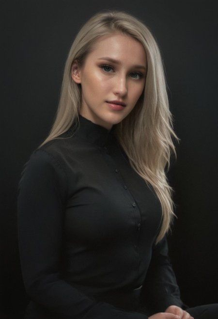 1girl, a 30 year old gorgeous woman, milfpeaches, detailed skin face and eyes ,very intricate, natural lighting , at bar in nightclub, dark room, skin pores, smoke, relax, diffused light, elegant coat, chair, blazer, jeans, makeup, heart-shaped lips, high-heels, laced bra, shy corner smile, black shirt button-up, ((very long hair)), low contrast, natural face, blonde hair, cerulean eyes, dark circles under eyes, smile, natural breast, round breasts, sexy and curvy body, sitting on counter, crossed legs, long curvy legs, focus eyes,( wavy hair), reading glasses, from below,