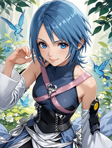 score_9, score_8_up, score_7_up,source_anime,BREAK,
light smile,  aqua_kingdom_hearts, <lora:aqua_kingdom_hearts:1>