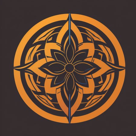 logo for an art brand, simple, vector, Psychedelic Art