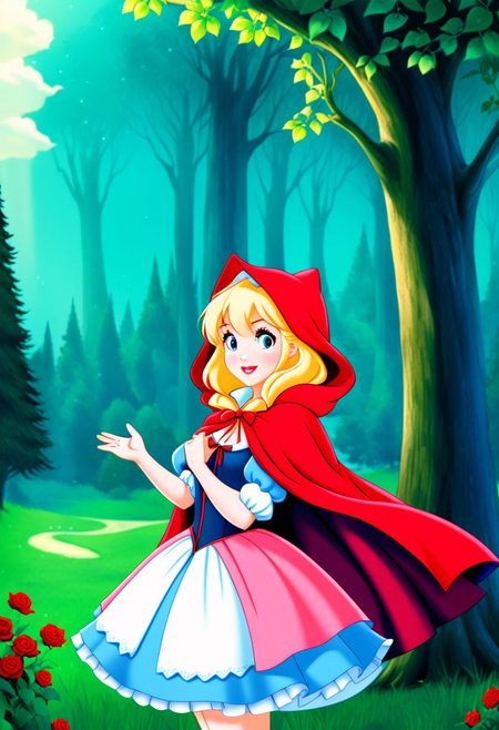 8K. Little Red Riding Hood and SnowWhite. (Enchanted home environemnt)
Anime_theme. Two_people
<lora:Little Red Riding Hood XL + SD1.5LITTLE RED RIDING HOOD_v:2.0>
<lora:DIsney Princesses PONY EDIT by Foxie Queen>