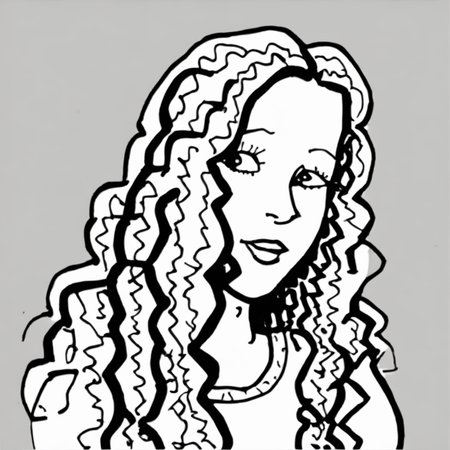 drawix19 portrait of a beautiful girl with long hair<lora:drawix19:1>