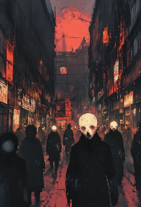 by Alexander Rostov,A gritty, neo-noir cityscape at dusk, inspired by the dark, gritty aesthetic of Disco Elysium, with crumbling buildings, flickering streetlights, and a sense of foreboding mystery, reminiscent of a worn, dog-eared detective novel, where the lines between reality and delusion blur, and the city seems to be a character in its own right, with a rich, muted color palette and intricate textures that evoke the sense of a world worn down by time and corruption.