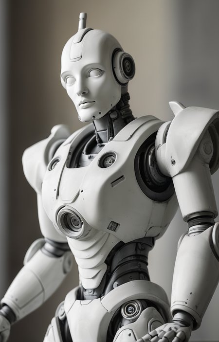 masterpiece,best quality,<lora:tbh59-sdxl:0.75>,illustration,A gypsum sculpture style, portrait of Housework robots