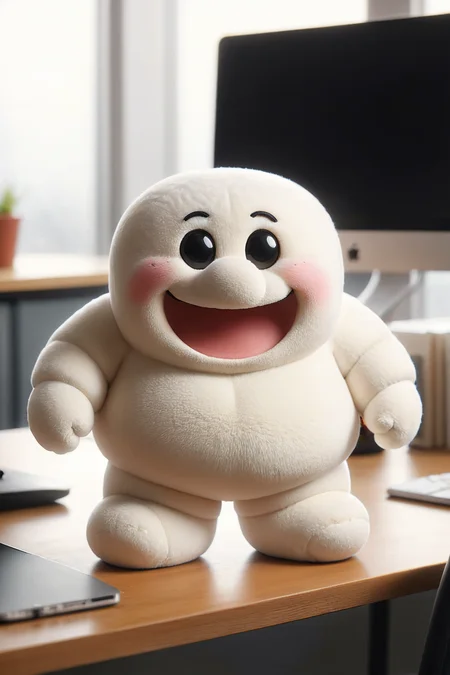 white Michelin on desk, smile, fat Michelin
<lora:ral-smlvltnpls:0.85> ral-smlvltnpls,
<lora:add-detail-xl:1>, 
<lora:XDetail_light:0.75>,