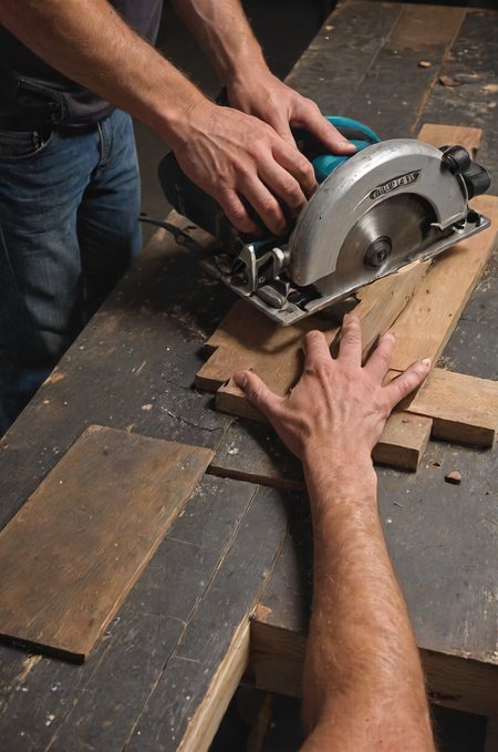 reaching out for the what you love, circular-saw based, dark, composition, <lora:- SDXL - vanta-black_contrast_V3.0:0.4>,  <lora:- SDXL - otclillsn_impossible_geo_V1.0:0.8> otclillsn