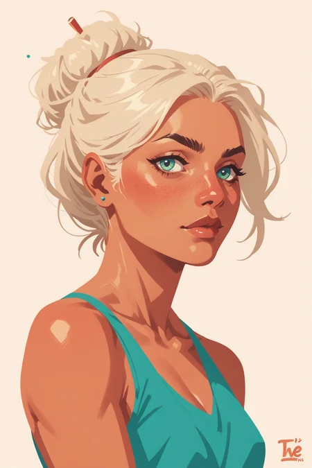 funkii_z, zPDXL3,  PnyCmicXLPOS, detailxl,  (lineless, vector art:1.5) ,
