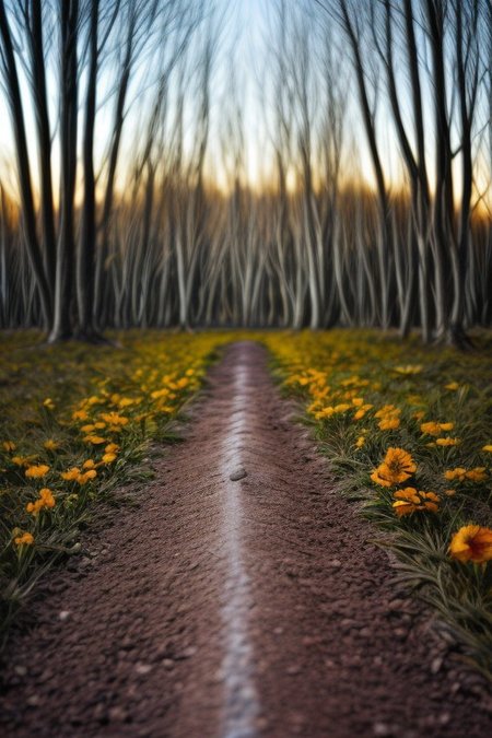 masterpiece, best quality, ultra-detailed, realistic, 8k, one pine tree, flowers fields, many kinds of flowers, a couple of rabbits on very distant, grass, glitter, (midnight, dark vibe, dark light, dim light, rim light, stars:1.37), natural night light, (fruits trees, big fruits trees, a lots of fruits trees:1.37), out-of-this-world scenery, lifelike, naturalism, greatest naturalism photo, immaculate detailed realism photography, rich colors, best colors perfect composition, perfect colors, colorful, clear photo, intrigue nature panorama, delicate nature photo, immaculate micro-details nature elements, out-of-this-world scenery, landscape, flowers, crystal fantastic, breathtaking beautiful nature,  unmatched beauty nature, more nature elements, richest nature elements, aesthetic, artistic style, surreal, insanely lifelike, top best naturalism photography, greatest detailed, intricate details, depth of field, no human, detailerlora, a lots kinds of flowers,